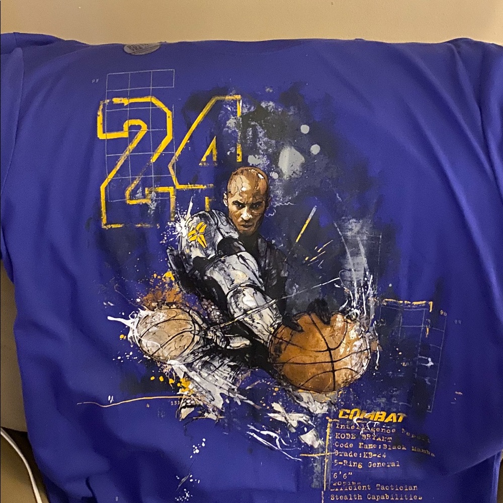 NWOT MENS NIKE KOBE BRYANT LAKERS SHIRT XL